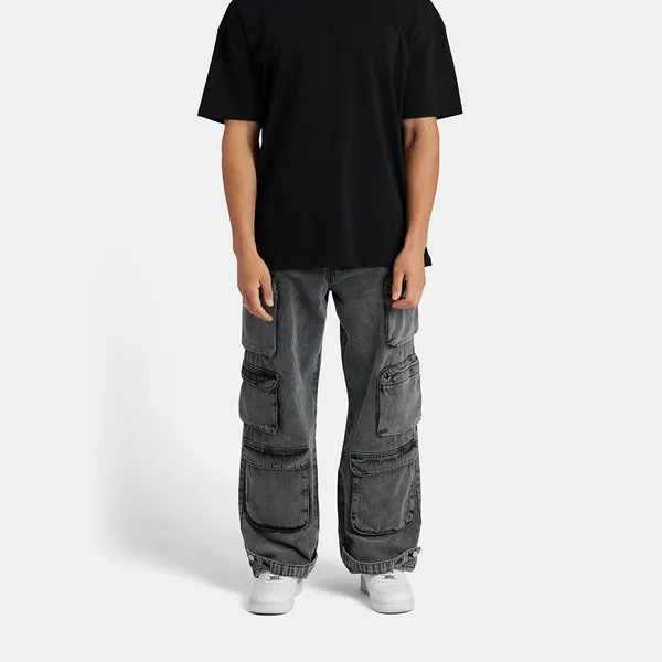 Acid Wash Cargo Pants