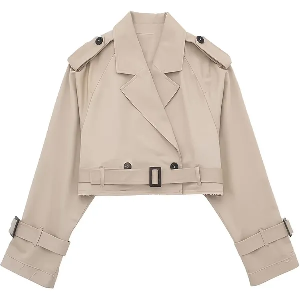 Women's Cropped Trench Jacket